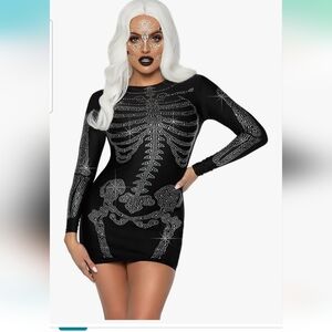 Leg Avenue Rhinestone Skeleton Dress